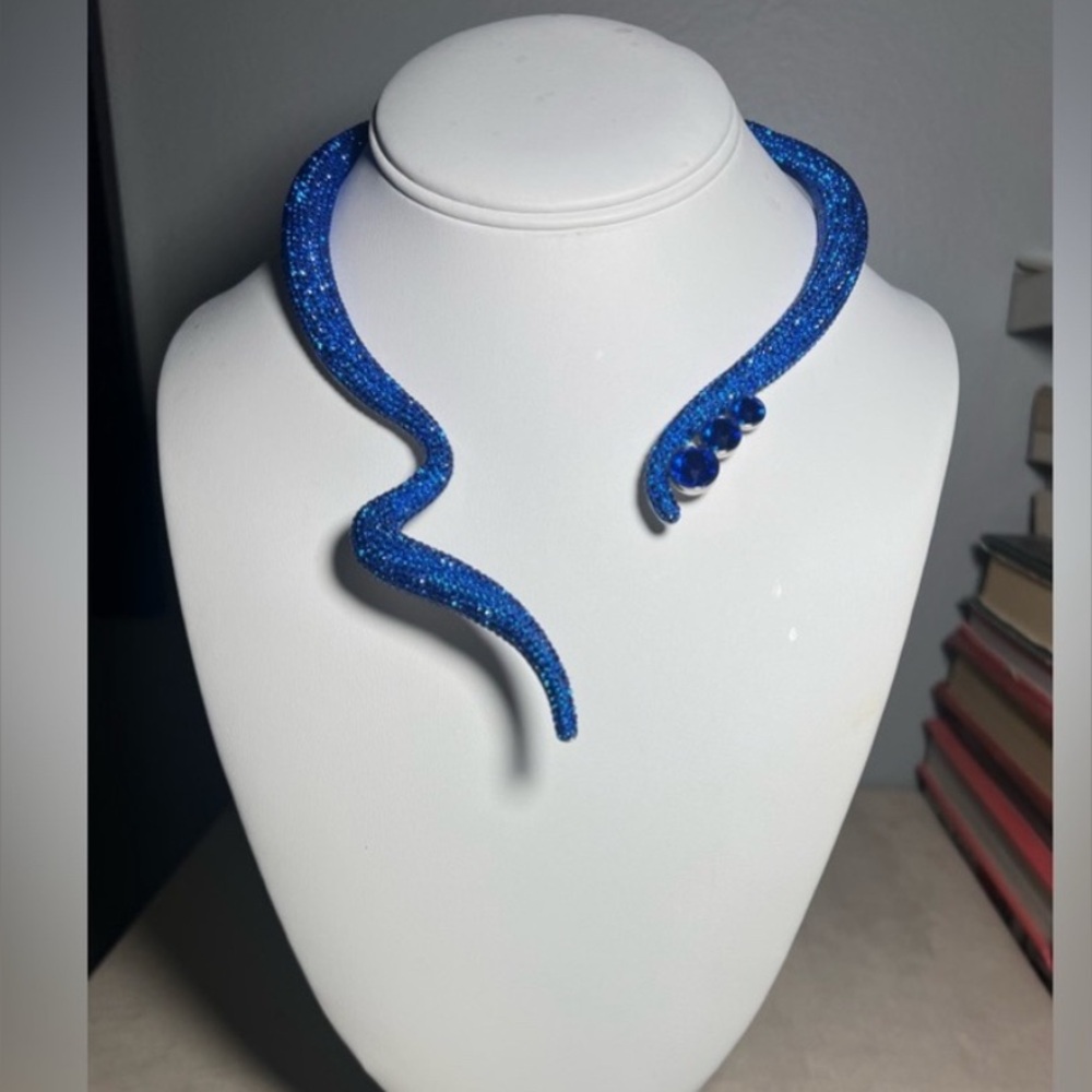 Atelier Swarovski Blue Tigris Necklace - Picture 3 of 6